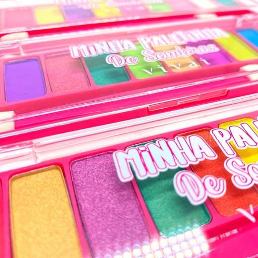 Paleta de sombras 10 Cores Teen Minha paletinha Vivai  4037.9.1