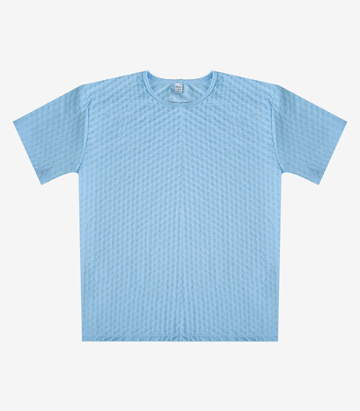 Camiseta Feminina Básica Piume Malha Infinita Cor Azul