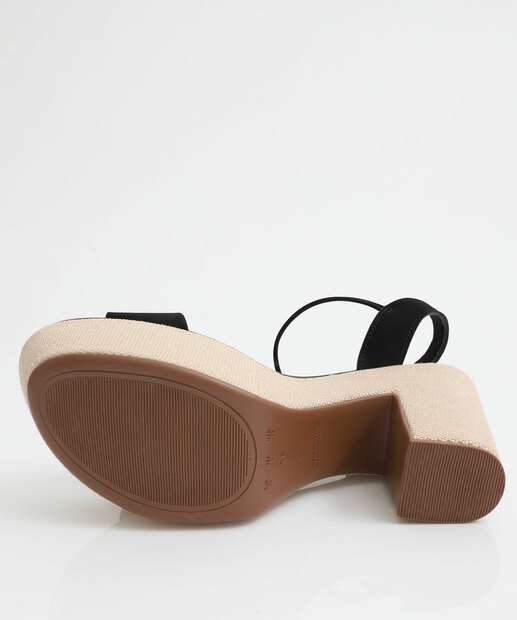 Sandália Feminina Meia Pata Nobuck Bebecê Preto