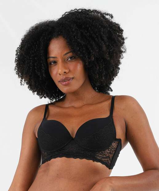 Image_Sutiã Bra Top Recorte Renda Bojo Marisa Preto