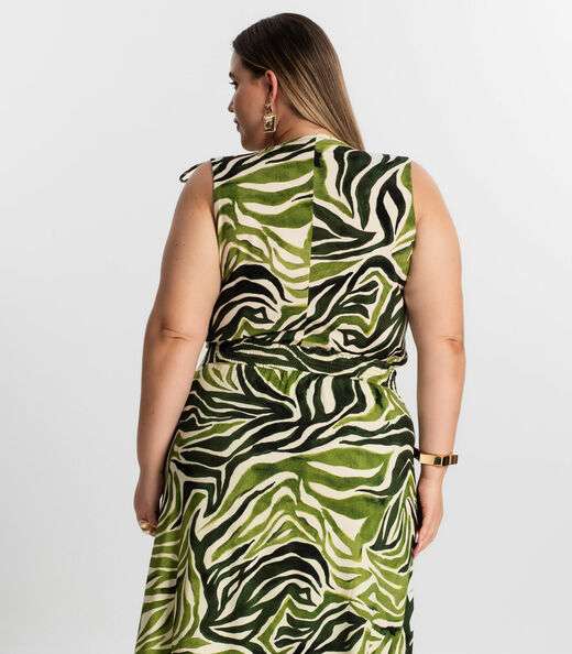 Regata Feminina Plus Size Secret Glam Verde