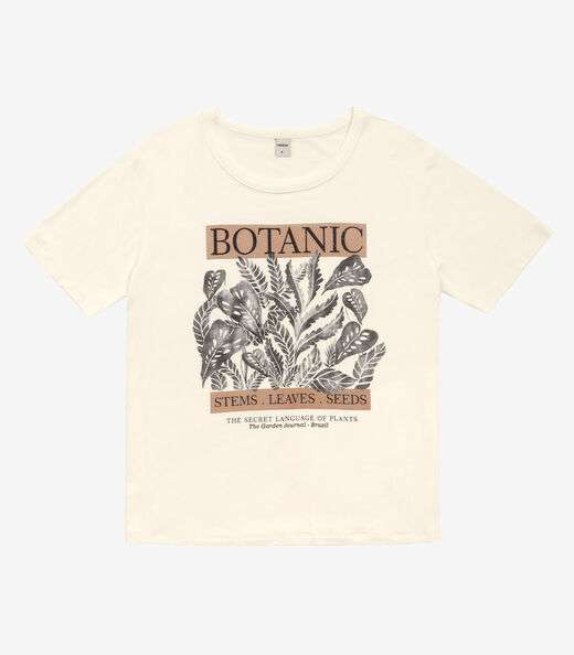 Blusa T- Shirt Feminina Rovitex Bege