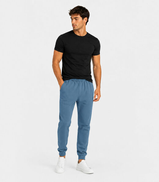 Image_Calça Jooger Masculina Moletom Peluciado Select Azul