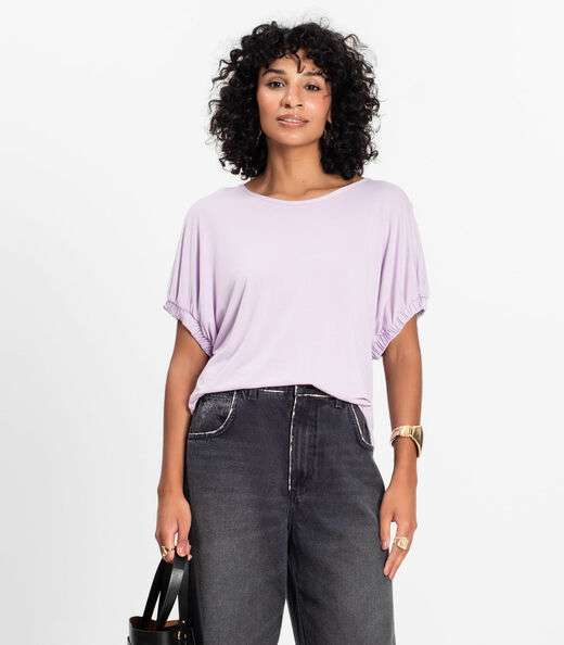 Blusa Viscose Infinita Cor Roxo