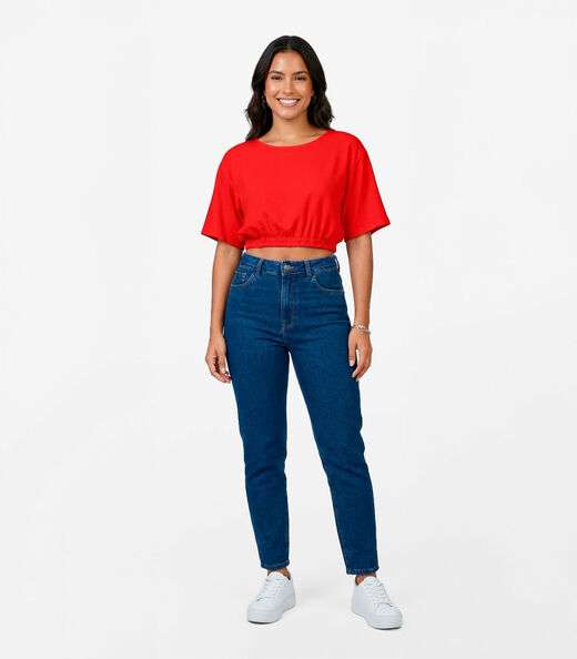 Image_Blusa Feminina Em Viscose Infinita Cor Laranja