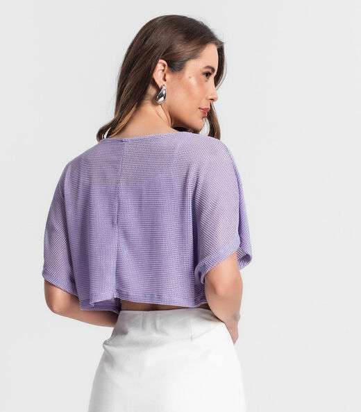 Blusa Com Top Rovitex Roxo