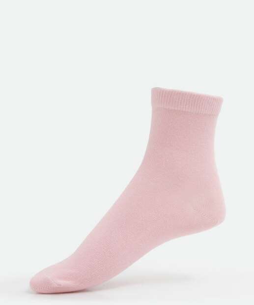 Kit 3 Pares Meias Soquete Feminina Básicas