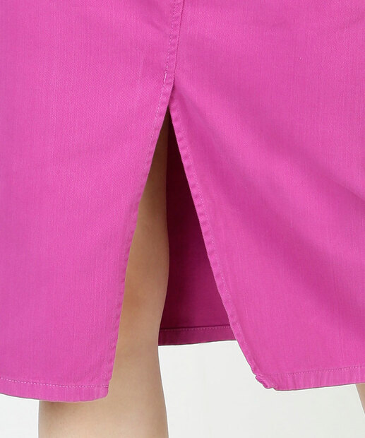 Saia Midi Feminina Sarja Clochard Cinto Marisa