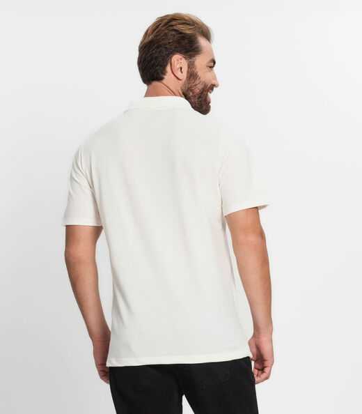 Camisa Polo Básica Masculina Diametro Bege