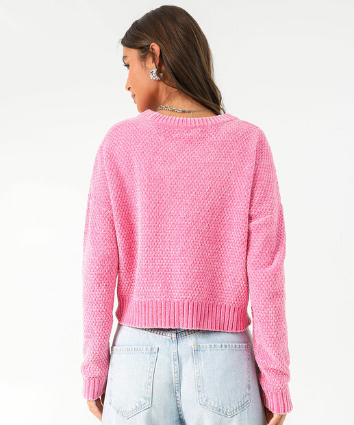 Suéter Feminino Chenille Marisa Azul 