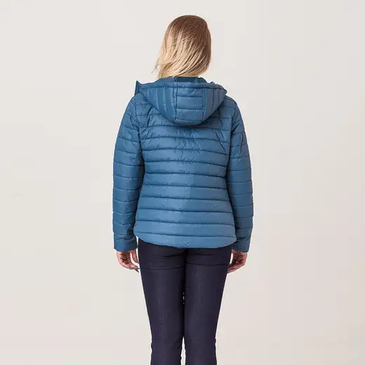 Jaqueta Puffer Feminina com Capuz Zune