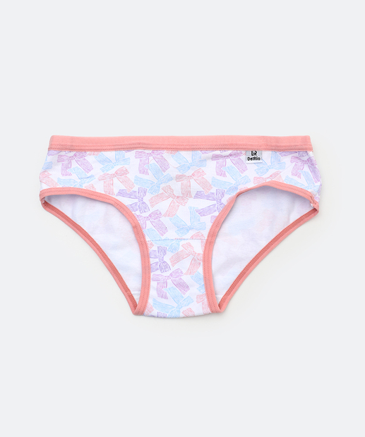 Conjunto Juvenil Top e Calcinha DelRio Tam 10 a 16 Rosa 