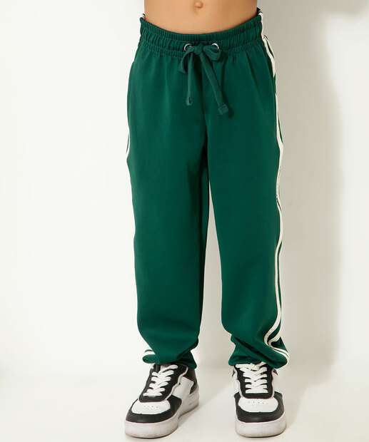 Conjunto Infantil Helanca Listras MR Tam 4 a 10