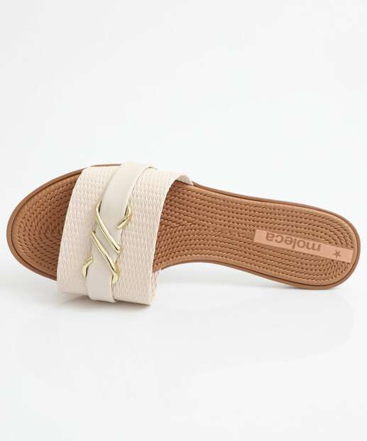 Rasteirinha Feminina Moleca Branco