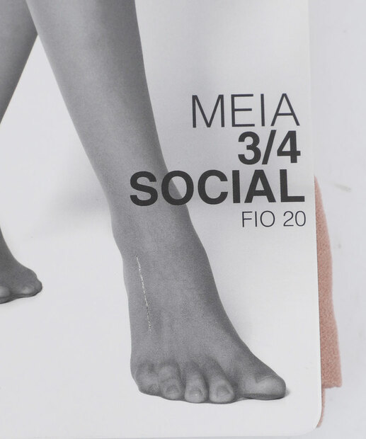 Meia Feminina 3/4 Fio 20 Marisa
