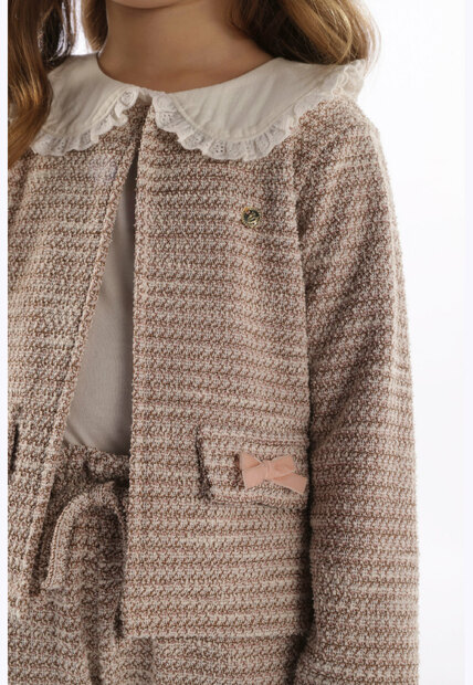 Casaco Menina Malha Tweed Up Baby