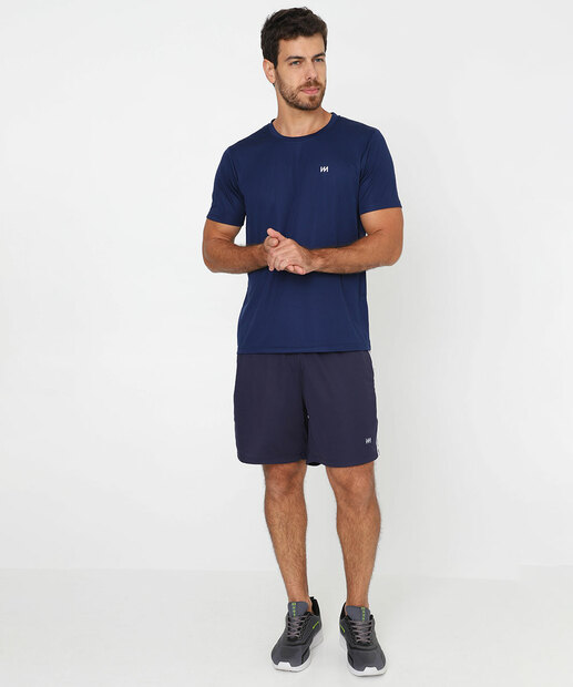 Camiseta Masculina Fitness Dry Fit MR Azul