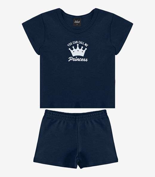 Image_Conjunto Infantil Blusa com Shorts Select Azul