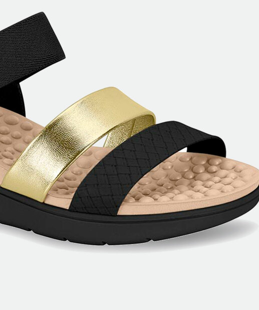 Sandália Feminina Rasteira Tiras Modare 