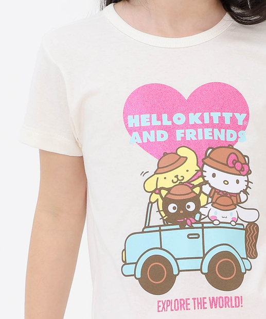 Blusa Infantil Hello Kit Tam 4 a 10 Off White