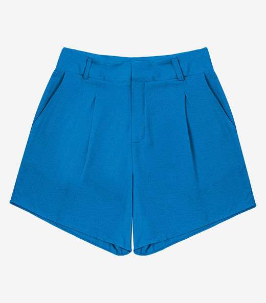 Bermuda Viscose Modena Pesada Feminino Endless Azul