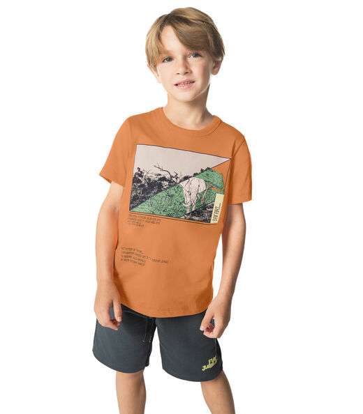 Camiseta Infantil Rovitex Kids Laranja