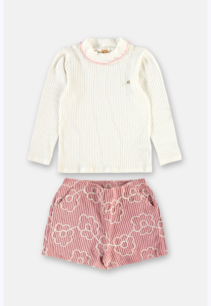 Conjunto Short Blusa M. Longa Up Baby