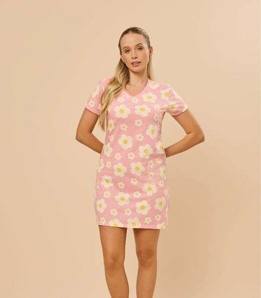 Image_Camisola Feminina Estampada Meia Malha Evanilda Rosa