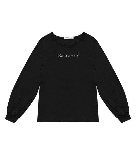 Blusa Manga Longa Tricot Endlles Preto