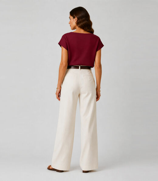 Blusa Feminina Em Tecido Classic Infinita Cor Vermelho