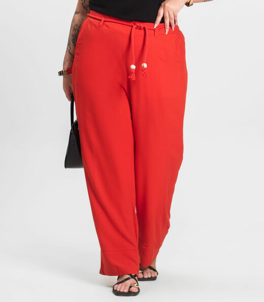 Calça Feminina Plus Size Secret Glam Laranja
