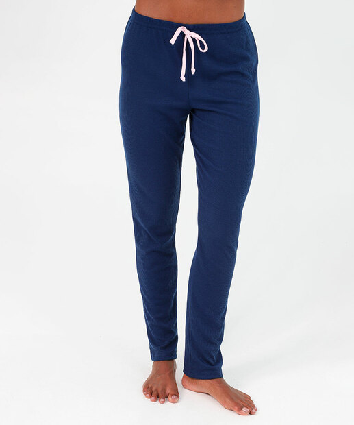 Pijama Feminino Longo Azul-Marinho Marisa