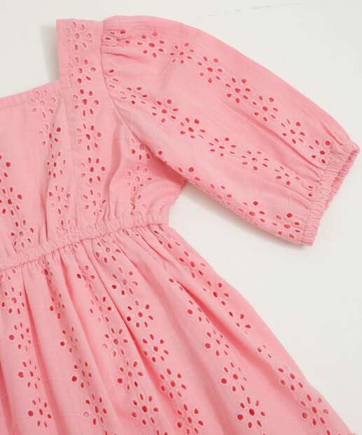 Vestido Infantil Manga Curta Laise Marisa Tam 1 a 4 