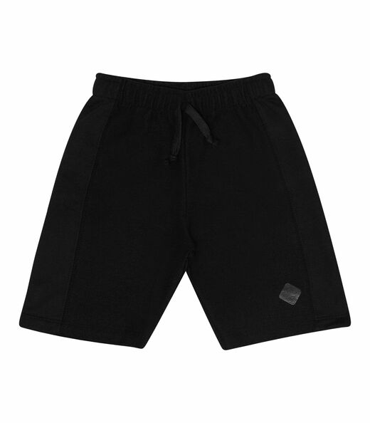 Bermuda Infantil Moletom Rovitex Kids Preto