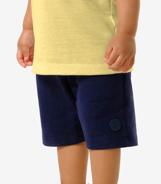 Conjunto Infantil Camiseta Com Bermuda Trick Nick Amarelo