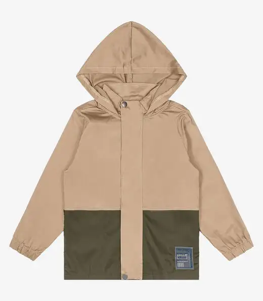 Jaqueta Infantil Masculina Com Capuz Trick Nick Marrom