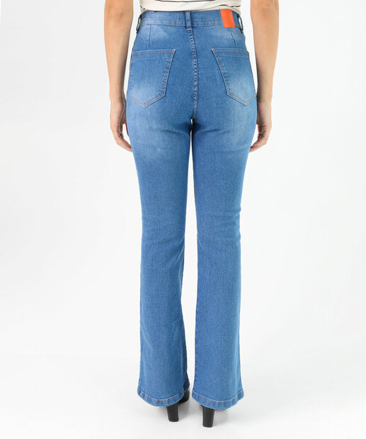 Calça Jeans Flare Feminina Cintura Alta