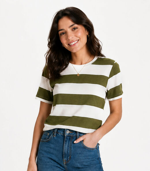 Image_Blusa Feminina Estampada Viscotorcion Infinita Cor Verde