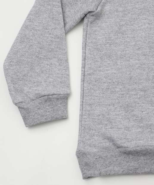 Conjunto Infantil Moletinho Patrulha Canina Nickelodeon Tam 1 a 5 Cinza