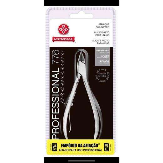 Alicate De unha Mundial Profissonal Inox Lãmina Reta 776