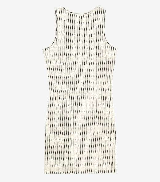 Vestido Plus Size Estampado Infinita Cor Bege