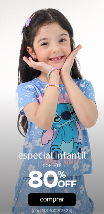 Especial Infantil com até 80% OFF