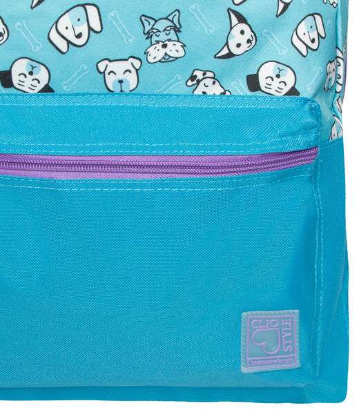 Mochila Escolar Feminina Pets Clio Azul