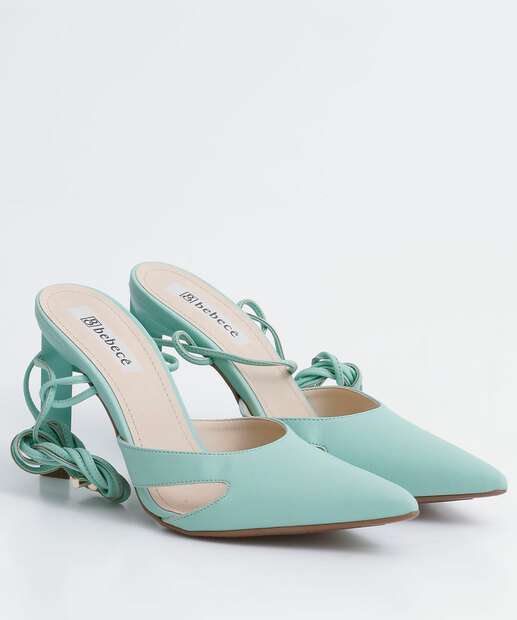 Scarpin Feminino Slingback Salto Fino Amarração Bebecê