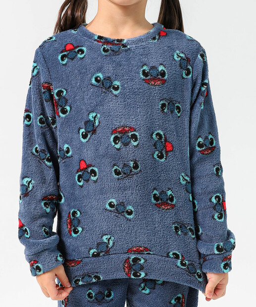 Pijama Infantil Estampa Stitch Marisa Tam 04 ao 10