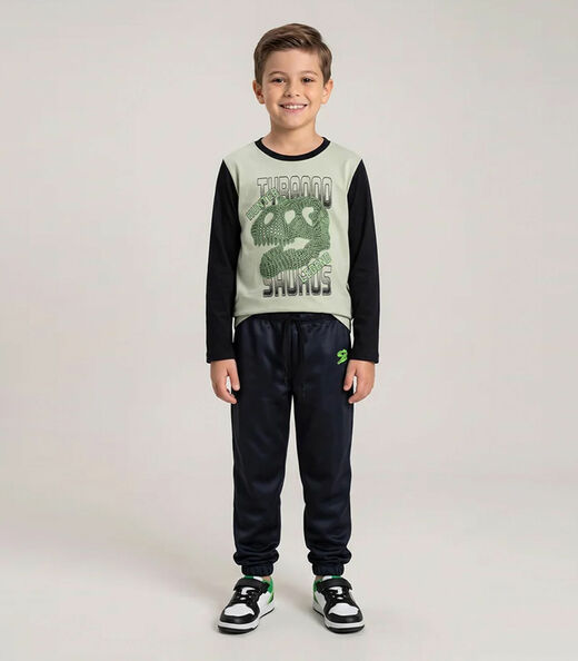 Image_Conjunto Infantil Menino Meia Estação Keki Boys Preto