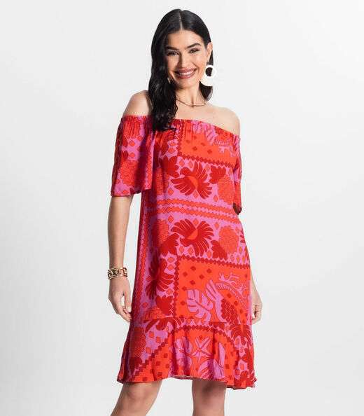 Vestido Ciganinha Infinita Cor Vermelho