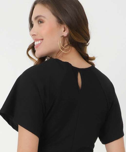 Vestido Feminino Manga Curta Marisa