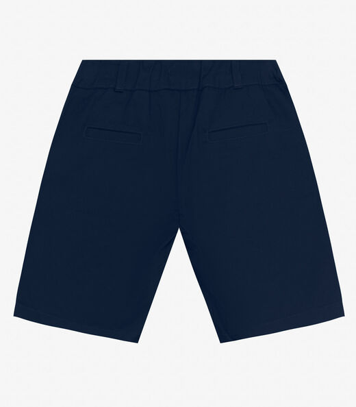 Bermuda Infantil em Sarja Cotton Trick Nick Azul