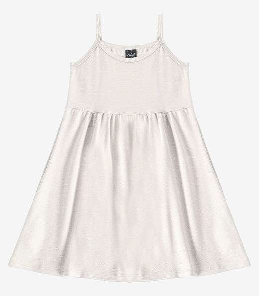 Image_Vestido Menina Infantil de Alças Select Bege